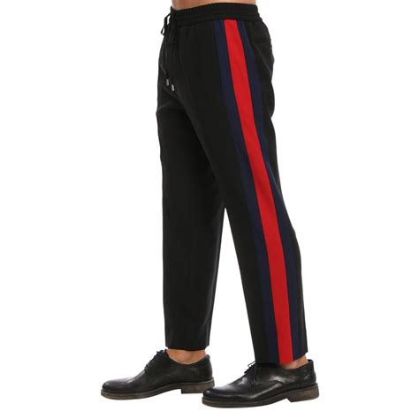 pantaloni gucci con strisce laterali|Pantaloni Gucci x adidas in Poliammide Rosso taglia 48 IT.